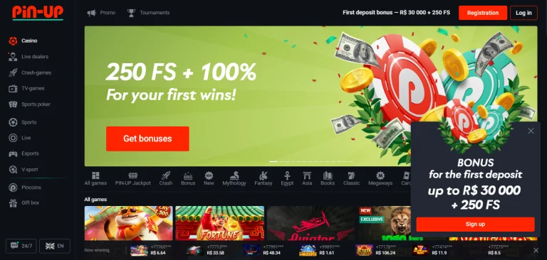 Marketing y opiniones pin-up casino